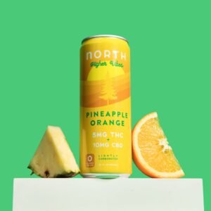 North Higher Vibes Pineapple Orange 5MG THC/10MG CBD 6 cans