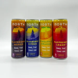 North Higher Vibes Mixed 5MG THC/10MG CBD 8packs 12oz